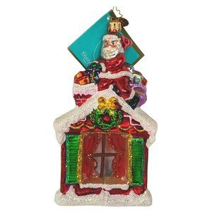 Christopher Radko "Must Be Santa" Fine Glass Ornament
